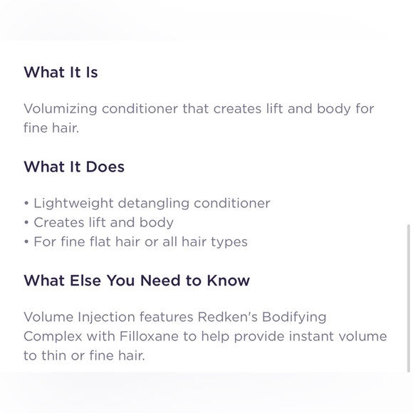 Redken Volume Injection Conditioner NEW - Picture 2 of 2